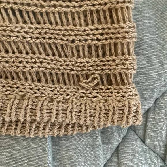 LAST CHANCE Women’s Long-Sleeved V-Necked Open Knit Sweater Size S - Picture 6 of 10